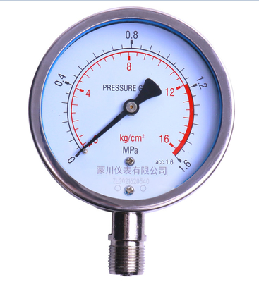 108mm Differential Water Pressure Gauge 300 PSI Water Liquid Gas Y-100BF2