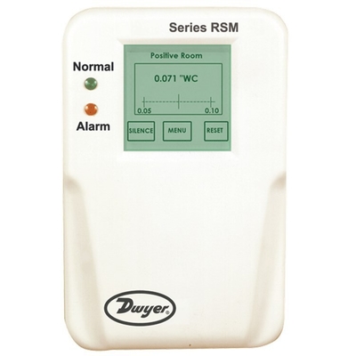 RSM Room Status Digital Pressure Gauge 1" Wc 120 VAC For Sensing Low Pressure